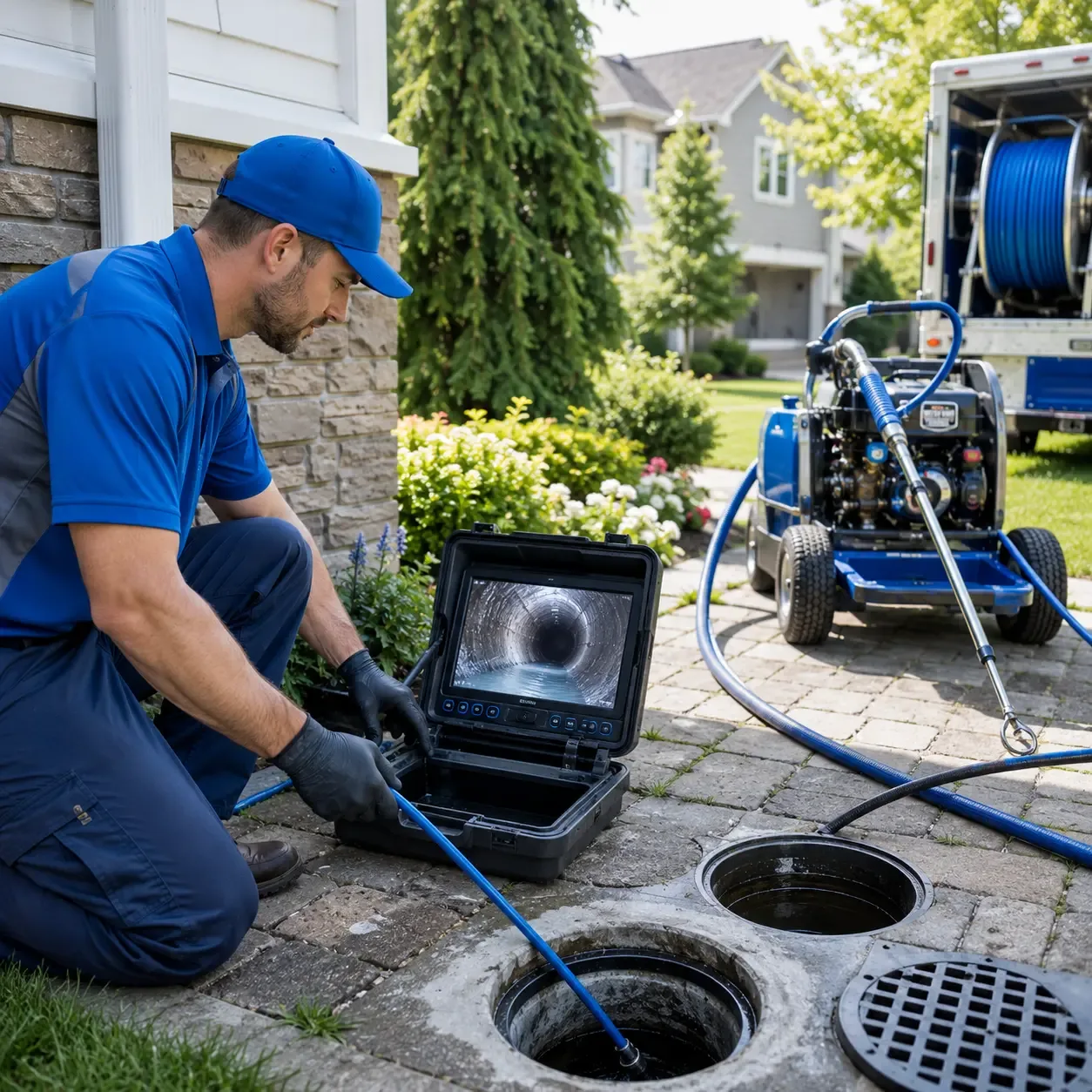 Outdoor drain cleaning professionals serving Bradshaw, WV